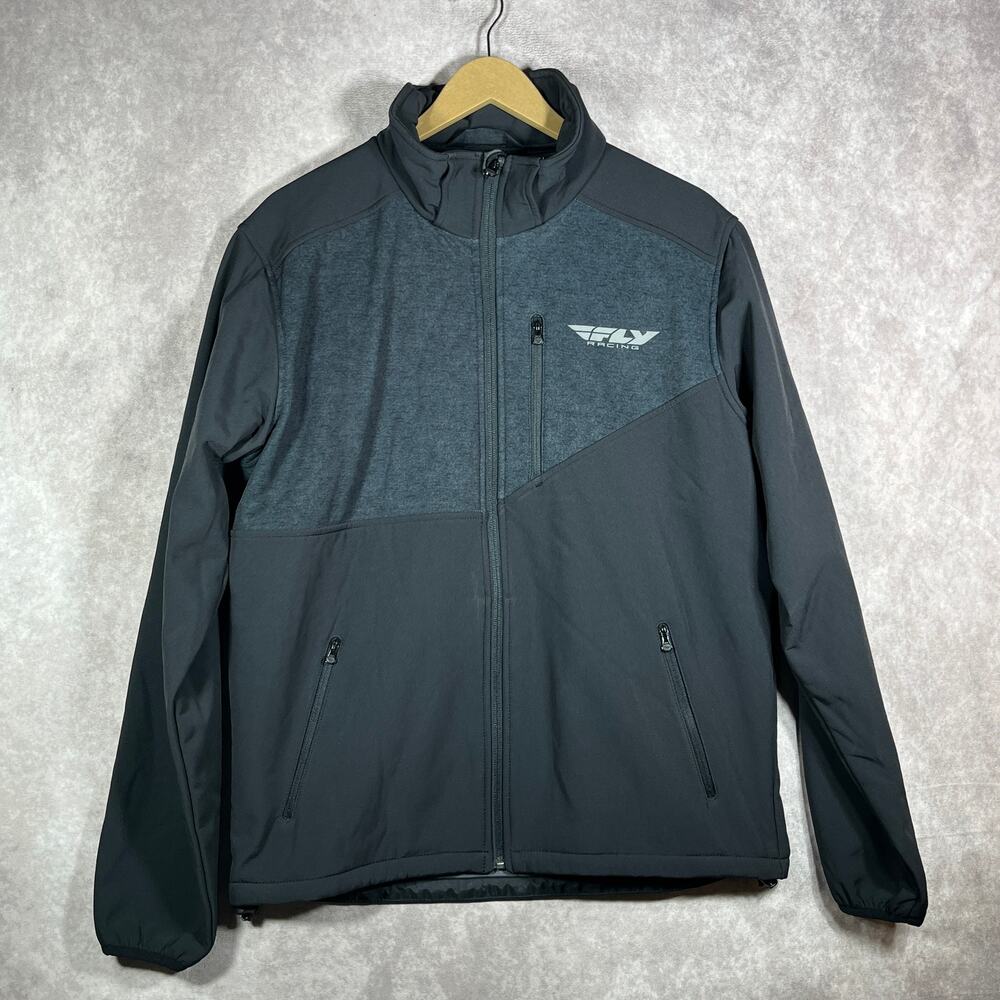 Fly Racing Fly Checkpoint Jacket Mens Medium Black Gray Offroad Motocross
